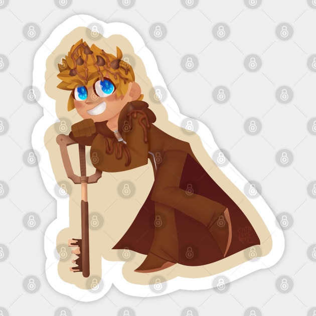 Roxas - Chocolate and Caramel Sticker by VenaCoeurva